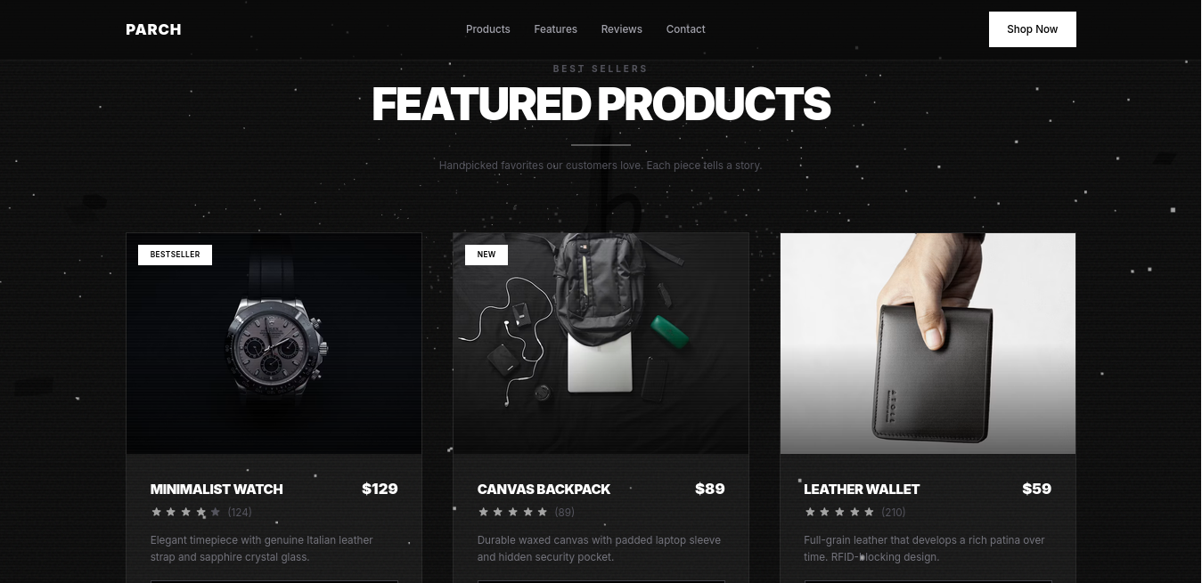 PARCH - Products